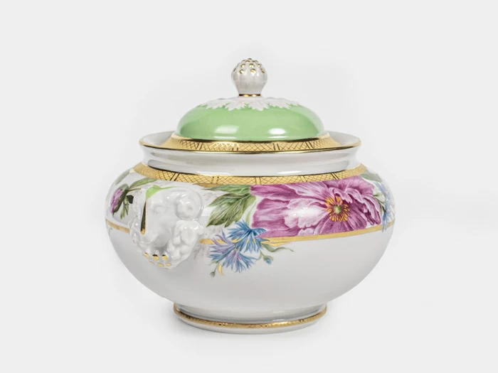 Сервиз чайный на 6 персон 14 предметов, форма Александр III рисунок Дыхание лета, арт. 61.21074.00.5, 