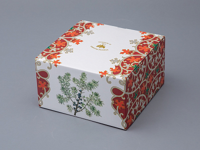 Чашка с блюдцем 250 мл в подарочной упаковке форма Соло рисунок Можжевельник ароматный, арт. 81.33953.00.1