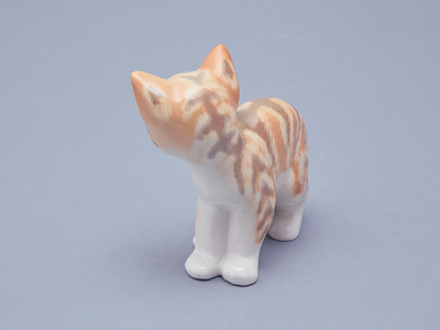 Скульптура Кошка рыжая арт. 82.44488.00.1