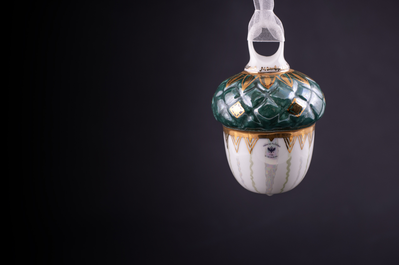 Елочная игрушка Желудь, арт 60.21181.00.1, 