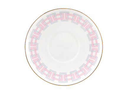 Чашка с блюдцем кофейная 155 мл.,  форма Волна, рисунок Геометрия 5 арт. 81.27011.00.1