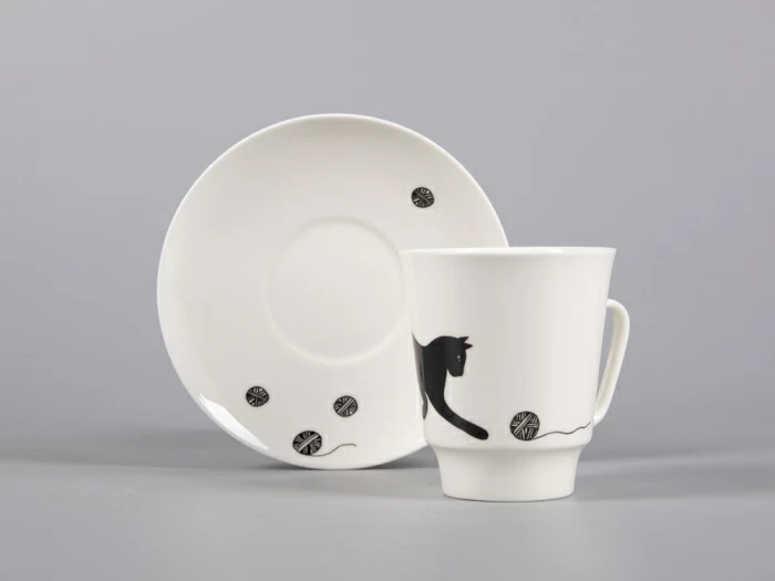 Чашка с блюдцем кофейная 165 мл., форма Майская, рисунок Веселый клубочек арт. 81.30659.00.1, 