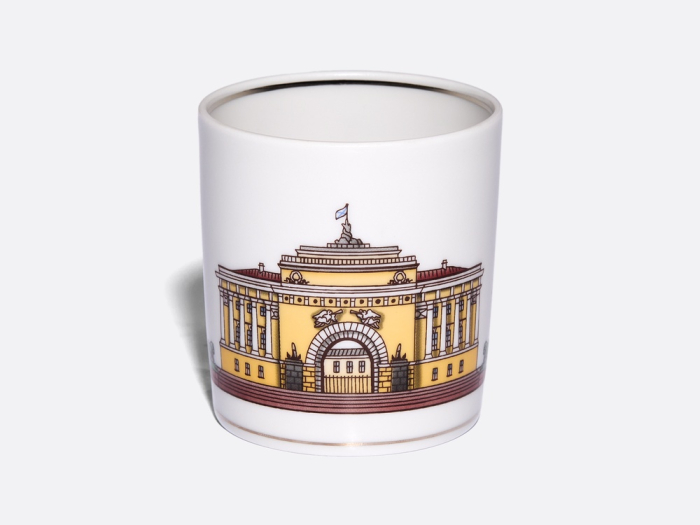 Чашка с блюдцем чайная, форма Гербовая, рисунок Серебряный город 1, арт. 81.32584.00.1, 