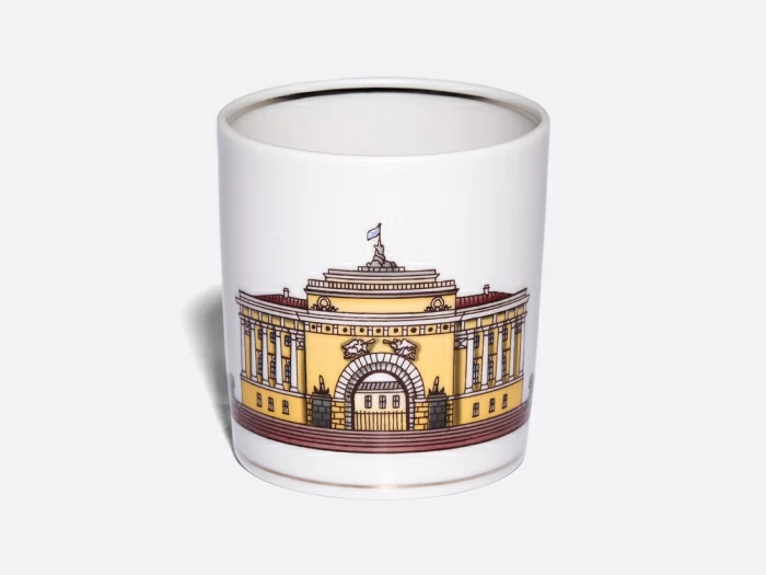 Чашка с блюдцем чайная, форма Гербовая, рисунок Серебряный город 1, арт. 81.32584.00.1, 