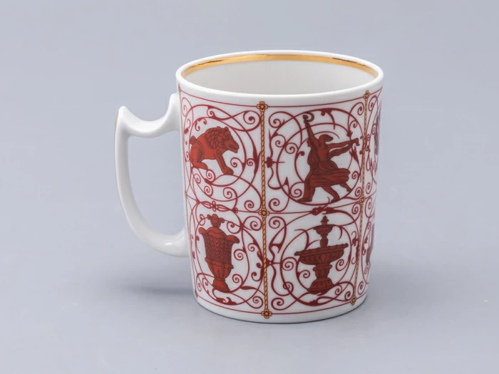 Бокал с блюдцем и крышкой 380 мл, форма Снежное утро, рисунок Сувенир Московский, арт. 81.34815.00.1, 