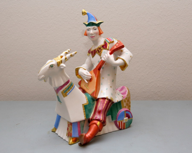 Скульптура Скоморох на козе Скоморох на козе арт. 62.01617.00.5, 