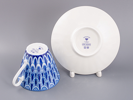 Чашка с блюдцем чайная форма Лучистая рисунок Ажур, арт. 81.28662.00.1