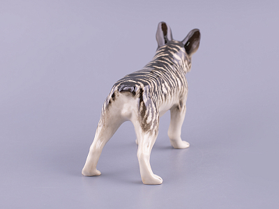 Скульптура Серый Французский бульдог арт. 82.89346.00.1