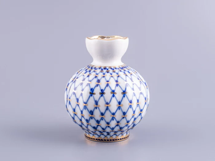 Ваза для цветов Тюльпан Кобальтовая сетка арт. 80.04257.00.1, 