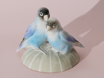 Скульптура форма Неразлучники, рисунок Лазурные, арт. 82.47416.00.1