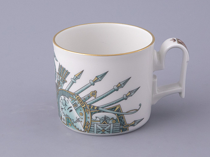 Чашка с блюдцем в подарочной упаковке, форма Охотничий, рисунок Триумф Штандарт Победы, арт. 81.32468.00.1