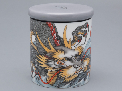 Подарочный набор Свеча форма ТОП рисунок Tattoo Dragon (Татуировка Дракон) аромат Загадочный лес арт. 81.32067.00.1, 