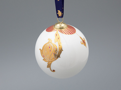 Новогодний Шар в подарочной упаковке, рисунок Рождественские узоры, арт 81.33344.00.1