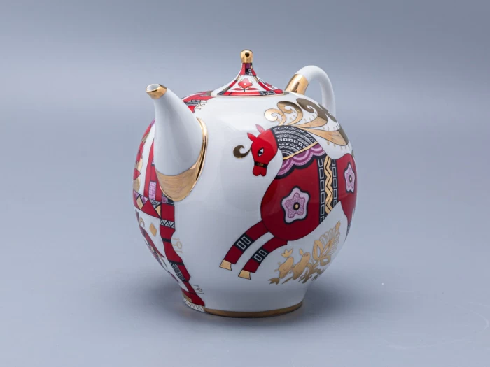 Комплект чайников Новгородский Красный конь арт. 81.10353.00.1, 