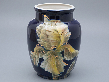 Ваза форма Китайская малого размера рисунок Ирисы, арт. 80.96067.00.1