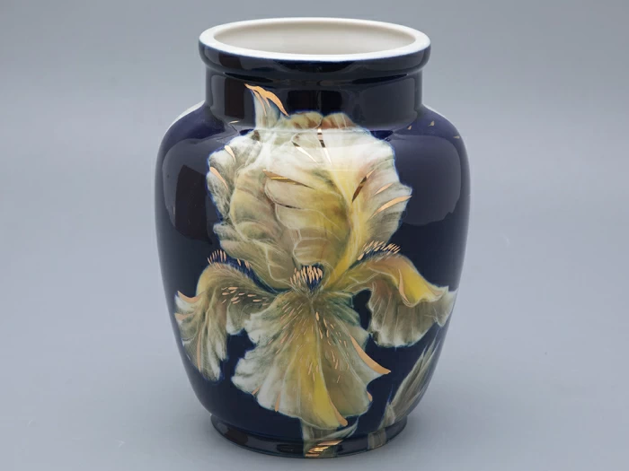 Ваза форма Китайская малого размера рисунок Ирисы, арт. 80.96067.00.1, 