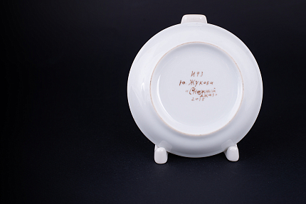 Тарелка декоративная Снежный джаз, на форме Европейская, арт 60.09098.00.1