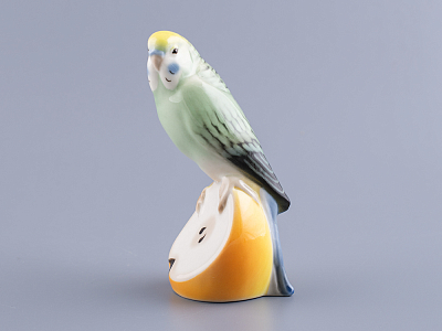 Скульптура форма Волнистый попугайчик рисунок Кеша арт. 82.77224.00.1