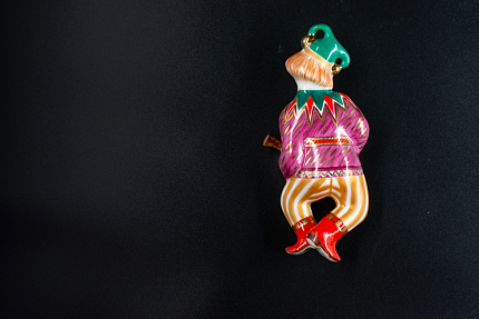 Игрушка (подвеска) Скоморох с балалайкой, арт 60.14829.00.5