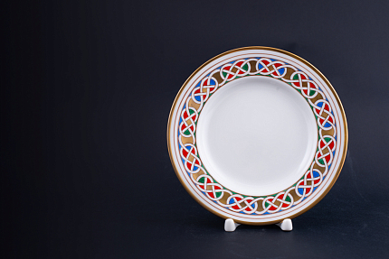 Тарелка 190 мм на форме Европейская, рисунок Былина, арт 60.10676.00.5