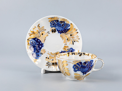 Сервиз чайный форма Тюльпан рисунок Золотой сад, 6 персон 20 предметов, арт. 81.10736.04.1, 