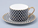 Чашка с блюдцем 250 мл форма Идиллия рисунок Неро арт. 81.31117.00.1, 