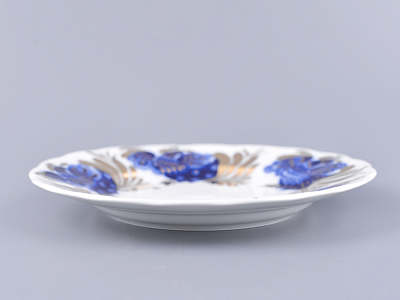 Тарелка мелкая 180 мм  форма Тюльпан рисунок Золотой сад арт. 80.00006.00.1