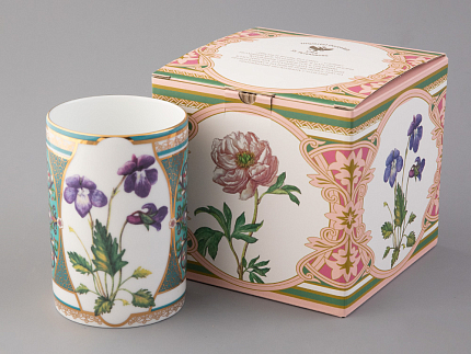 Бокал 400 мл в подарочной упаковке, форма Соло, рисунок Фиалка надрезанная, арт. 81.32711.00.1