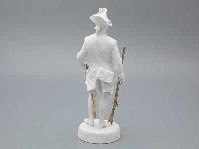 Скульптура Мушкетер эпохи Екатерины Великой, в подарочной упаковке, рисунок Белый бисквит, арт 81.31939.00.1