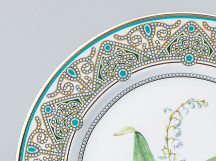 Тарелка декоративная форма Европейская 2 рисунок Ландыш майский 270 мм арт. 80.99047.00.1