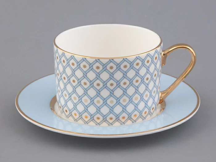 Чашка с блюдцем 250 мл форма Идиллия рисунок Азур 1 арт. 81.26828.00.1, 