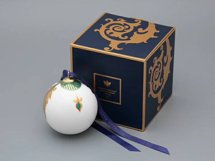 Новогодний Шар в подарочной упаковке, рисунок Рождественские узоры, арт 81.33343.00.1, 