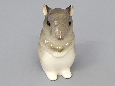 Скульптура форма Мышь малютка рисунок Палевая арт. 82.61110.00.1