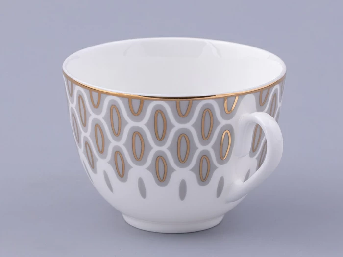 Сервиз чайный на 6 персон 14 предметов форма Весенняя 2 рисунок Саламандра Грей, арт. 81.31630.00.1, 