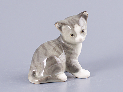 Скульптура Котенок Парамоша серый арт. 82.50636.00.1