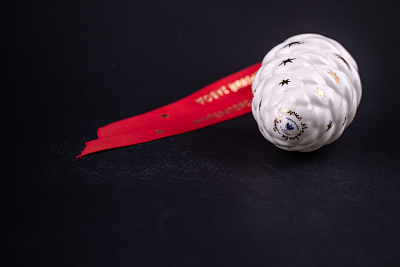 Елочная игрушка Шишка, рисунок Рождество, арт 60.21175.00.1