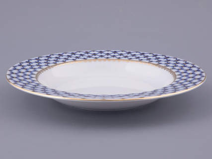 Тарелка глубокая 225 мм, форма Европейская, рисунок Кобальтовая сетка арт.80.85298.00.1, 