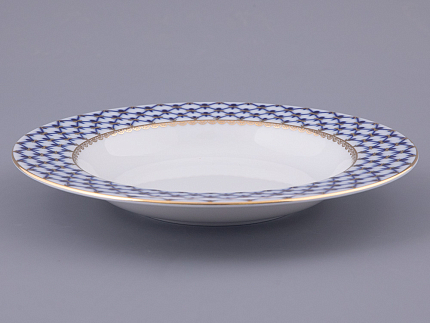 Тарелка глубокая 225 мм, форма Европейская, рисунок Кобальтовая сетка арт.80.85298.00.1