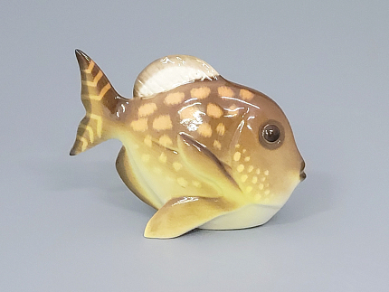 Скульптура форма Рыба-бабочка малого размера рисунок Желтый, арт. 82.50095.00.1