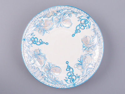 Бокал с блюдцем 360 мл форма Ленинградский рисунок Бригантина арт. 81.11000.00.1