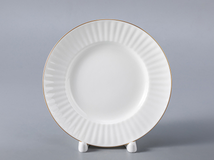 Тарелка 150 мм форма Волна рисунок Золотой кантик 2  арт. 80.00420.00.1, 