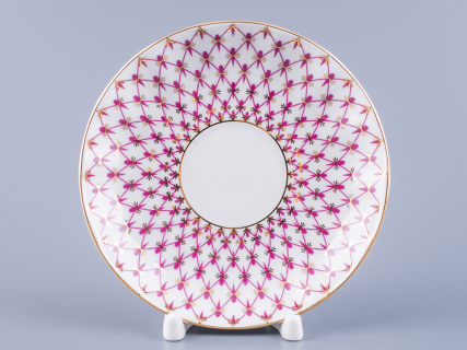 Чашка с блюдцем чайная форма Тюльпан рисунок Сетка-Блюз 2 арт. 81.24812.00.1, 