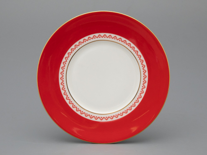 Чашка с блюдцем 250 мл форма Премиум рисунок Петушки-гребешки, арт 81.33558.00.1, 