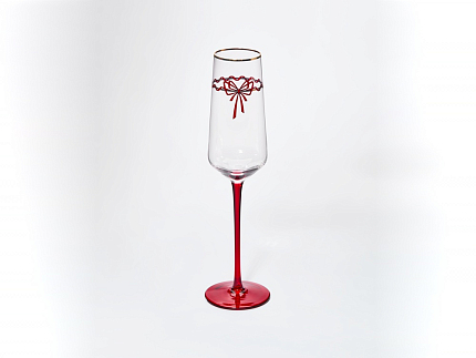 Набор из 2-х бокалов для шампанского 250 мл, в подарочной упаковке, рисунок Календа арт 14.11465.07