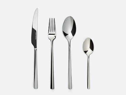 Комплект столовых приборов Модерн silver 4 персоны, 16 предметов арт. 14.12015.01