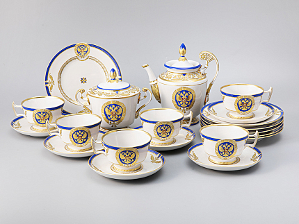 Сервиз чайный Александрия Золотой орел, 6 персон 20 предметов, арт. 81.20865.00.1
