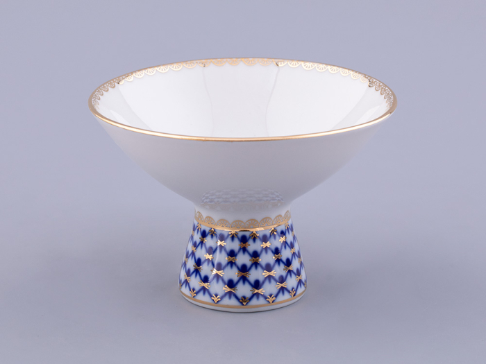 Ваза для мороженого форма Молодежная рисунок Кобальтовая сетка  арт.  80.07113.00.1, 