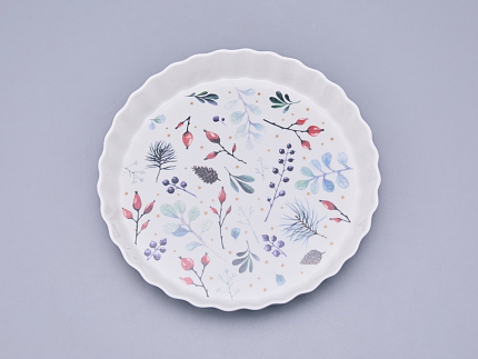 Форма для выпечки круглая, в подарочной упаковке, форма Стандартная, рисунок Календа, арт 42.00077.00.1