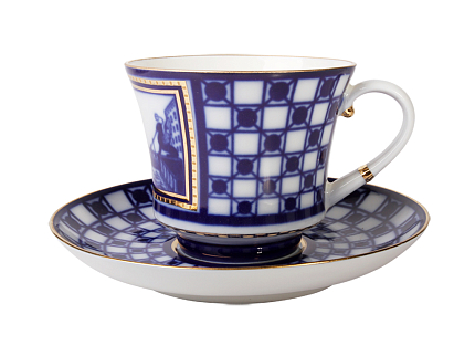 Чашка с блюдцем чайная 220 мл форма Банкетная рисунок Банковский мост арт. 81.16032.00.1