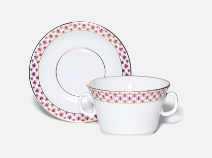 Чашка с блюдцем для бульона Молодежная Сетка-Блюз 2 арт. 81.26642.00.1, 